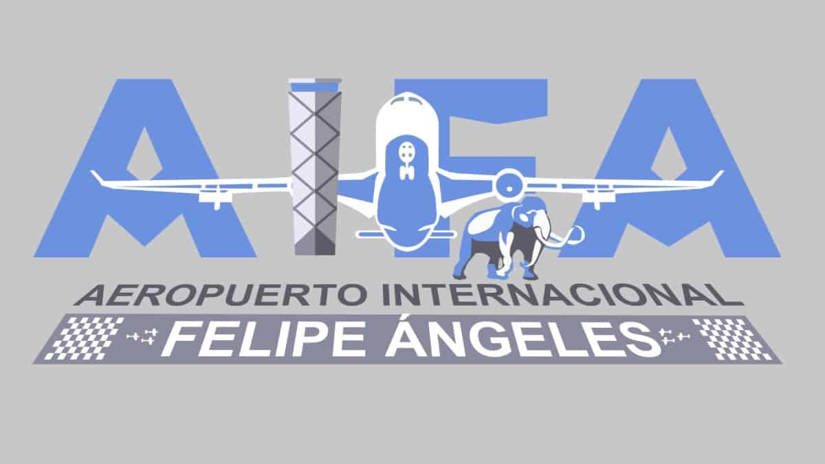 Usuarios critican logo del aeropuerto internacional Felipe Ángeles